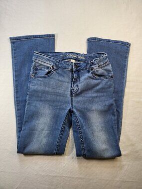 Cat & Jack Bootcut Jeans – Girls Size‎ 10 – Super Stretch Denim – Medium Wash